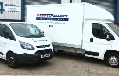 Luton and transit van